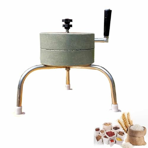 XDAWQP Manual Coffee Grinders Stone Mill Adjustable Non-slip Soybean Milk Grinder Stone Grain Mill, Household Spice Crushers Manual Coffee Grinders, Dry/Wet Grain Almonds Oatmeal Mill,10.2inch/26cm