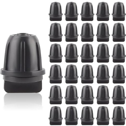 Kalolary 30P Tapones de extremo de 1/4 de pulgada para tubería de riego de 6 mm - Conectores para sistemas de riego por goteo, jardín y césped