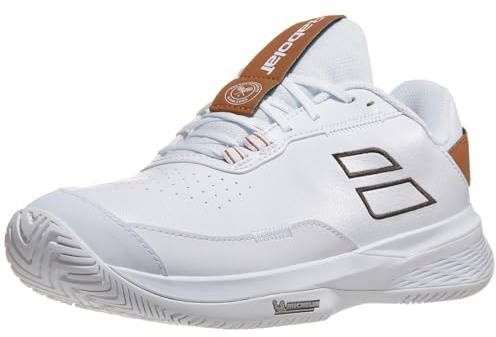 Babolat Women's SFX Evo All Court Wimbledon Limited Edition Tennis Shoes (White/After Dark), White/After Dark, 6 UK
