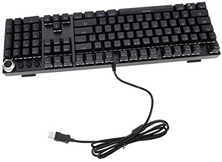 NUOBESTY Clavier de Jeu Mécanique Rétroéclairé RGB Touches pour PC avec Design Ergonomique et Touches Doubles Suspension