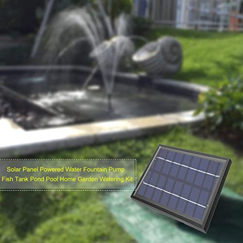 Fockety Effektiv Solenergi Fontänpump, Soldriven Vattenpump för Dammpool, Solpanelsvattenpump för Vattenfunktion