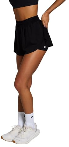 Myprotein MP Women's Tempo 2 in 1 Floaty Shorts - Medium Black