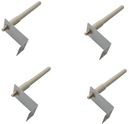 Set 4 pezzi - Antenna omnidirezionale da interno per rete GSM con staffa a muro