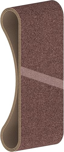 Bosch 3x PRO Paint on Wood and Hardwood X440 Schleifband für Schleifer (für Farbe auf Holz, Hartholz, 100 x 552 mm, Körnung 60, 80, 100, Professional Zubehör Bandschleifer)