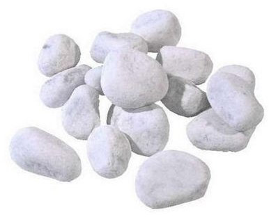 Weiße Carrara-Marmorkiesel, verschiedene Körnungen, 25-kg-Sack, Gartensteine zur Dekoration 25/40 mm