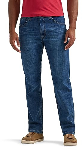 Wrangler Authentics Vaqueros elásticos, clásicos, de 5 Bolsillos, para Hombre, Azul (Blue Ocean Flex), 32W x 32L