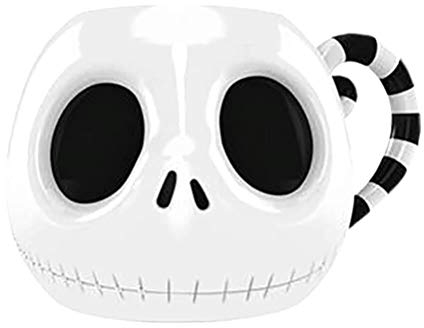 Pesadilla Antes De Navidad Jack Head Unisex Taza blanco-negro cerámica