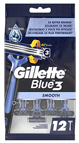 Gillette Blue 3 Smooth Rasoi usa e getta, 12 unità (confezione da 1)