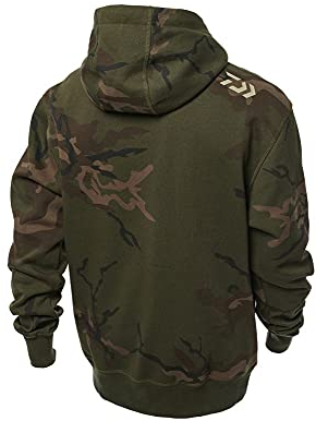 Daiwa Carp Camo Hoodie Gr. M Kapuzenpullover Hoody Pullover für Angler
