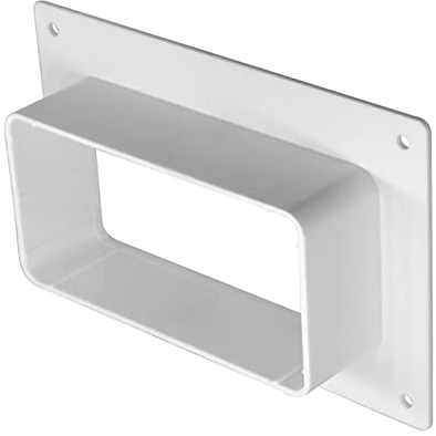 110x55 mm Connecteur pour Canal Plat - Raccord de Canal en Plastique - Bride Murale