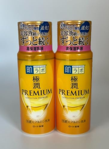 Aburiya Hadalabo Gokujyun Premium Hyaluronsäure-Emulsion, 140 ml, hergestellt in Japan, 2 Stück