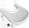 High Chair Tray Compatible with Stokke Trip Trap Chair, Matte White - Ergonomic Curved Design - BPA-Free, Easy to Assemble
