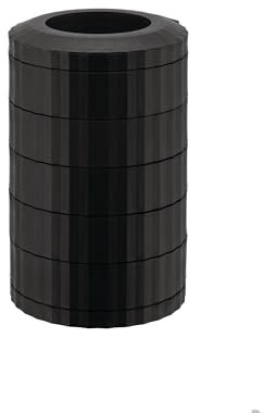 Alessi - MDL19 B - Conteneur Porte-Capsules Nespresso avec 5 Étagères Rotatives, en Résine Thermoplastique, Noir