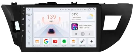 Genérico Navegador Android para Toyota Corolla 2014-2016, Radio con Pantalla táctil de 9, GPS, Bluetooth, FM, RDS, HiFi, WiFi, Sistema estéreo P1 1+32 GB