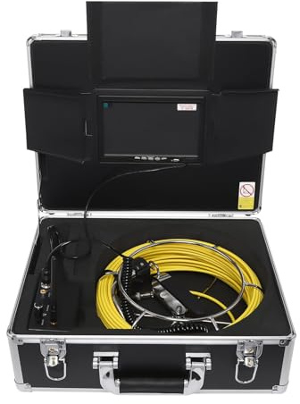Telecamera di ispezione del tubo da 30 m con schermo LCD TFT da 7 pollici e sonda video di scarico per fognatura DVR per indagine sulla conduttura del tetto della soffitta della parete del pavimento