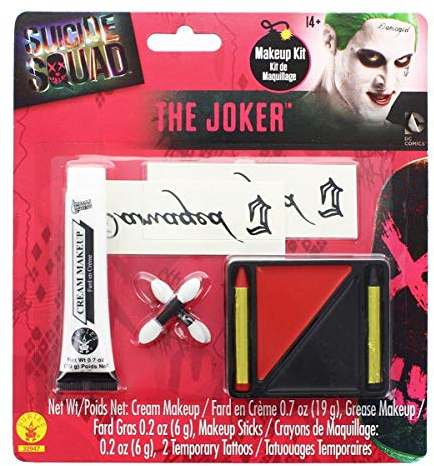 Rubie's Joker Kostüm-Set mit Schminke Suicide Squad 3-teilig bunt M / L