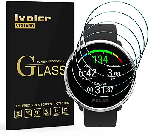 ivoler 4 Stücke Schutzglas Schutzfolie für Xiaomi Watch S4 / Amazfit T-Rex 3, 9H Härte Schutz Glas, HD Klar Displayschutzfolie, Anti-Kratz Folie, Anti-Bläschen