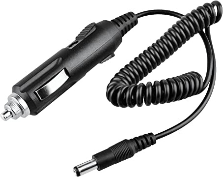 Guy-Tech Bil DC adapter, kompatibel med Yaesu SDD-13 Vertex standard sändtagare, radio, 12 V, bil, fordon, båt, husbil, tändare, kontakt, strömkabel