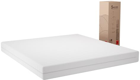 Novilla Colchones 160x200, Colchón de Espuma de 7 Zonas, Reversible Verano/Invierno, Funda de Colchón Extraíble y Lavable, Transpirable, Altura 16cm
