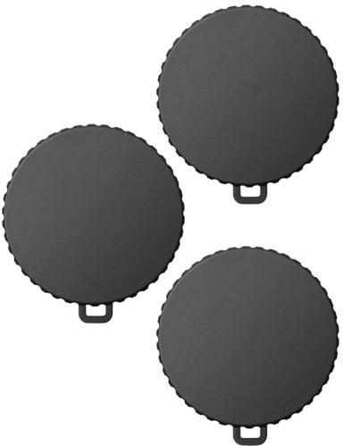 BNREOZA 3 Piezas Tapa Protectora de Lente Negra, Tapa Flexible de Lente, Tapa Antipolvo de Lente, Protege Accesorios de Arañazos y Polvo, Tapa de Lente para DJI Osmo Action 4 y Action 3