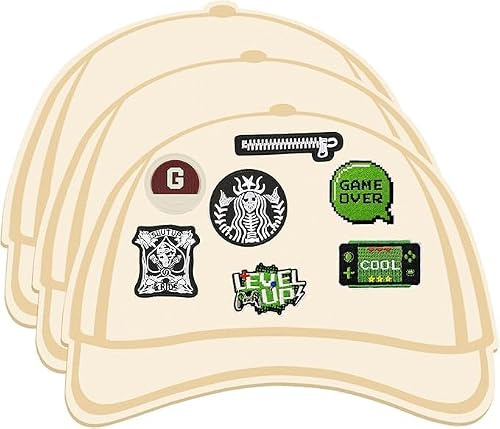 3 st lastbilsförarkeps mallpalett, lastbilsförarhatt lappar hattlappar mallar lappa hatt verktyg lapp bräda designtillbehör, lastbilstillbehör perfekt för att designa din egen speciella