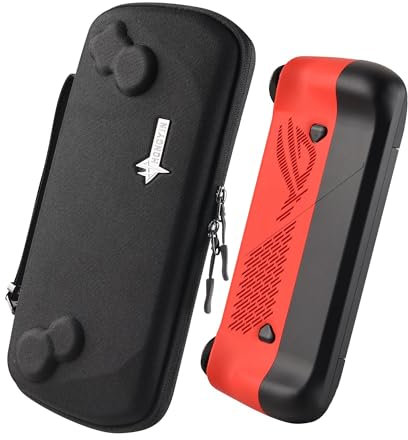 UYIYE Protective Case for ROG Ally X 2024 ONLY,NOT for ROG Ally (2023), Soft Touch Rubber Coating, Slim Fit Anti-Slip Cover, Shock-Absorbing Protective Shell for ASUS Ally X (Black Bag +RBCase)