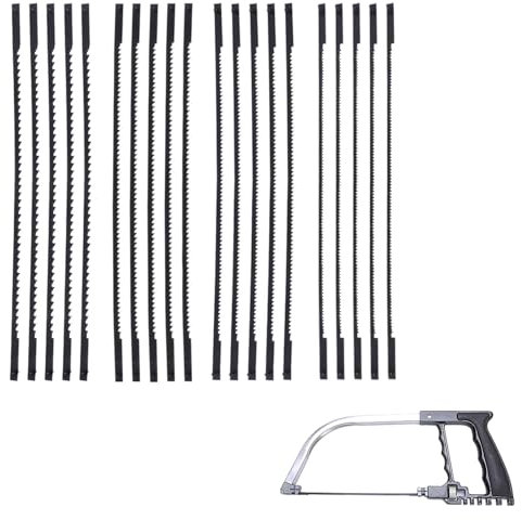 20 Piezas Hojas De Sierra De Marquetería De Acero Al Carbono, 10/15/18/24 Dientes Hojas De Sierra De Corte Fino Estándar, Hojas De Sierra De Calar, Hojas De Espiral De Sierra De Marqueteria
