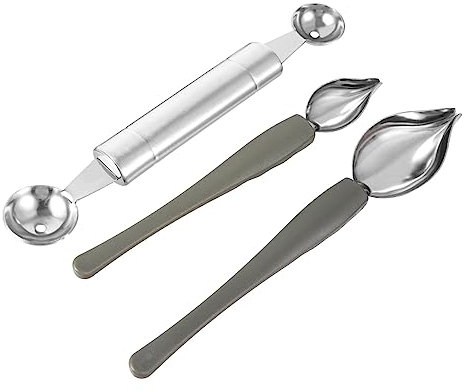 POPETPOP 3Pezzi Cucchiaio Da Decorazione Inossidabile Per Salsa e Cucchiaio Per Decorazione Dolci Strumenti Per Presentazione e Decorazione Piatti