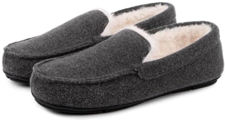 totes toasties® Mens Felt Moccasin Slipper With Sherpa Lining