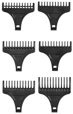 ZKUNL 6 cabezales para cortapelos para elegir, peines, peines, accesorios para, accesorios para cortapelos y herramientas de peluquería (1-4 mm, 6 mm, 9 mm)