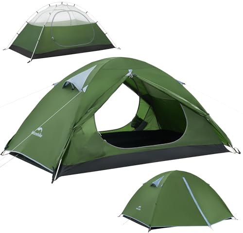 Naturehike Blyk Ultralight kupoltält vattentätt (3 000 mm) tält 2–3 personer lätt tält för camping, vandring och vandring