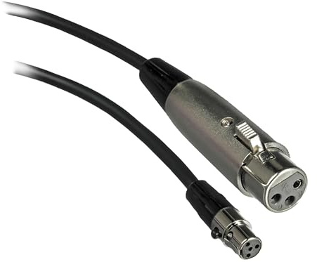 Shure WA3104 Fuß-Mikrofonadapterkabel, 4-Pin Mini Connector (TA4F) to XLR(F) Connector
