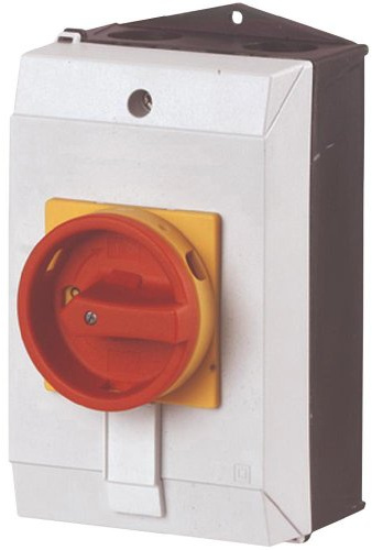 Eaton 207294 Hauptschalter, 3-polig, 25 A, Halt-Funktion, abschließbar in 0-Stellung, Aufbau