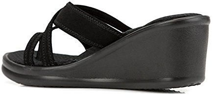 Skechers Damen Rumblers-Young at Heart Plateausandalen, Schwarz, 35 EU