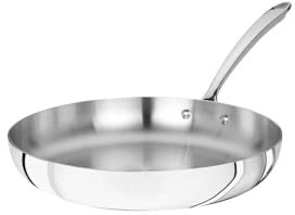 Pentole Agnelli Linie 1907 Pfanne mit Griff, Metall, Silber/schwarz, 24 cm