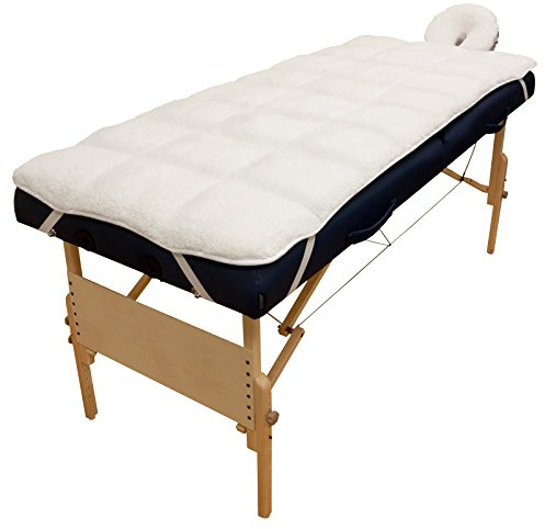 Body Linen Abundance Deluxe Quilted Fleece Massage Table Pad Set. Includes Face Cradle Cover & Table Pad. Microfiber Fleece is Lint Free, Super Soft & Cushy.