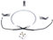 Universal Halogen Oven Cooker Heating Element Bulb With 3x Clips & Ceramic Connector (1200/1400w)-22CM LEADS-S4U®