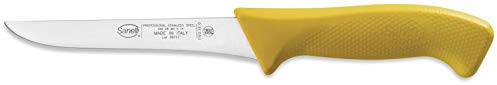 Sanelli Línea Skin Color Cuchillo Carnicero Deshuesado, Acero inoxidable, Amarillo