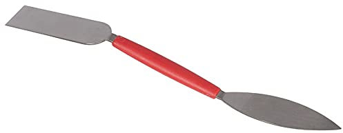 Dapetz ® Herramienta de perfilado de hojas y cuadradas, hoja triangular y cuadrada, herramienta de apuntar de acero inoxidable, herramienta de relleno, herramienta grande, paleta de doble extremo con