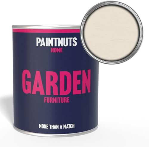 Paintnuts Garden Furniture Paint - RAL-9001 - CREAM Satin 1 Litre Tin