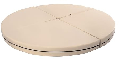 Tapis de danse de piscine pliable rond Ø 10 cm, diamètre 120/150/160 cm, tapis de sol antidérapant avec ouverture pour barre de danse pole, tapis de protection carré, tapis de chute, accessoires de
