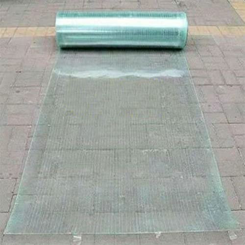 1mm Fiberglass Clear Roofing Panels Heavy Duty Tarp for Greenhouse Balcony and Baffle Cladding (Size: 1.2mx30m)