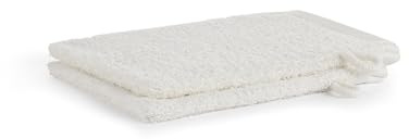Jalla Happycolor Set di 2 guanti da bagno in 100% cotone, 16 x 21 cm, 540 g/m², morbidi e riutilizzabili, per una pulizia quotidiana delicata