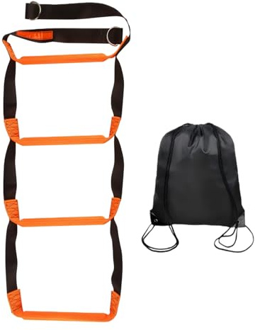 Zahoken Boots Strickleiter, 272 Kg Klappbare 4 Stufen Leiter Für Angelboot Mit Tragkraft, Mit Aufbewahrungstasche Für Wassersport Wie Kajak, Kanu Und Schwimmen