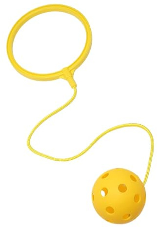 Ankle Skip Ball - Ańkle Jumping Ring, Kindergarten Bouncing Lemon Toy | Single Leg Swing Rotation Fitness Equipment, Soft Coordination Exercise Spinner For Children Outdoor Playground Game