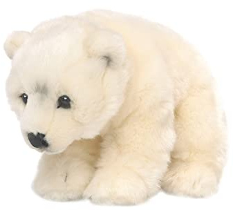 WWF Plüschtier Eisbär weich (23cm), besonders Flauschige und lebensechte Plüschtierkollektion des WWF, hohe Qualitäts- und Sicherheitsstandards, für Babys und Kleinkinder geeignet