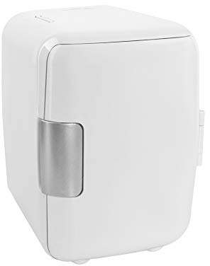 MT MALATEC Mini Kühlschrank & Warmhaltebox 4 Liter Kühlbox 12V + 220V Weiß/Schwarz 5794, Farbe:Weiß/White