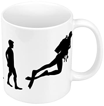 Fabulous Mug Céramique Evolution Plongée sous Marine Sport Mer