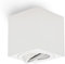 GeyouLux Faretti LED Soffitto GU10 Φ80×84mm 45°Girevole Faretti da Soffitto Bianco Piazza Alluminio Faretto Soffitto Per soggiorno,Camera da Fetto 230V Con Presa GU10(Nessuna fonte di luce)