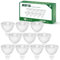 Tailcas GU5.3 MR16 Led Lampe, 3000K Warmweiß Led Lampen, 5W Led Leuchtmittel Äquivalent 35W Halogen, 400Lm Led Glühbirne, 38° Abstrahlwinkel Nicht Dimmbar, AC/DC 12V Flimmerfrei, 10er